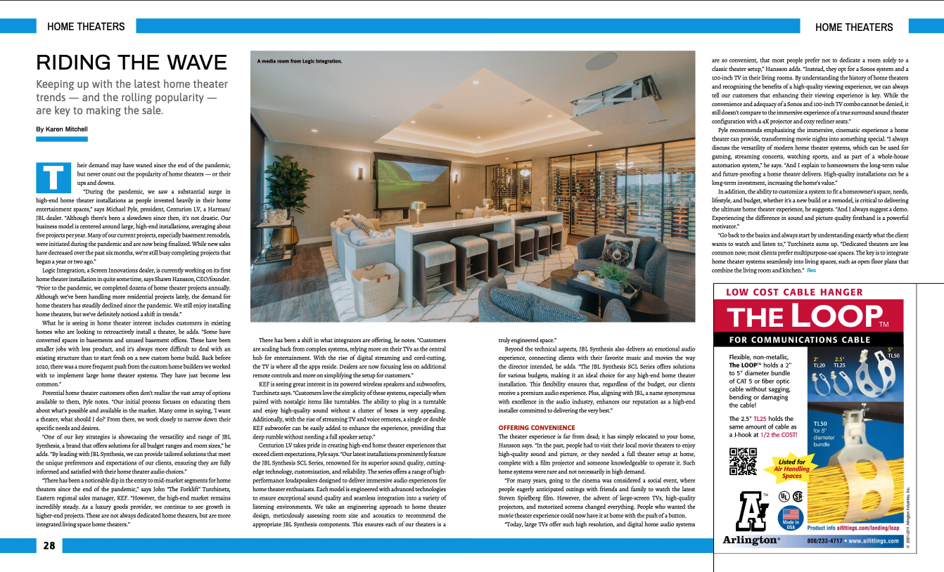 Residential Systems - Home Theaters: Riding the Wave